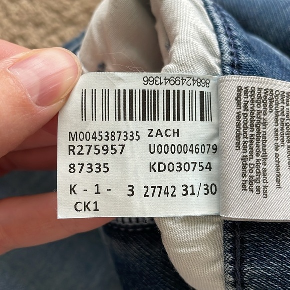 Mavi Zach Straight Leg Jeans M’s 31W 30L Regular Rise Mid Tonal Athletic Stretch - Picture 9 of 16